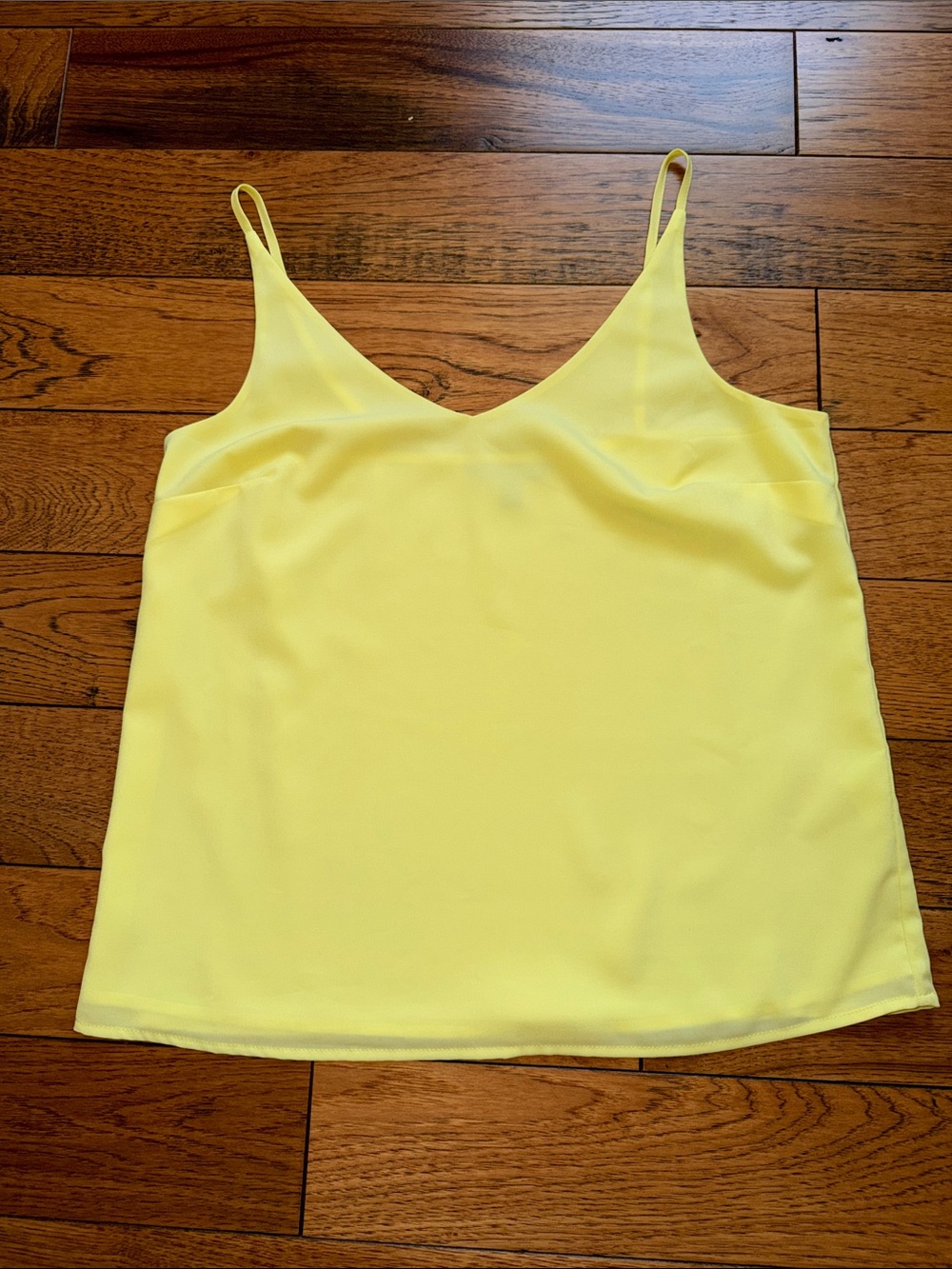 Banana Republic Factory Yellow V-Neck Spaghetti Strap Top